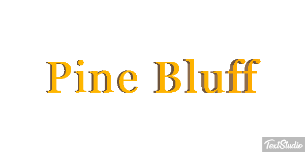 Pine Bluff Tekst effect
