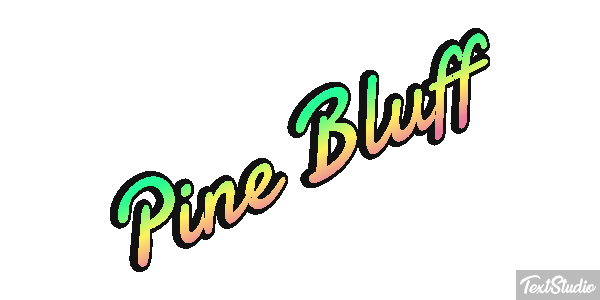 Pine Bluff Tekst effect