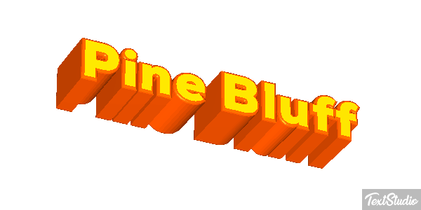 Pine Bluff Tekst effect