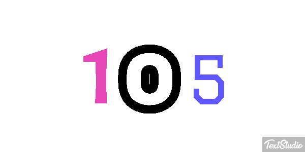 105 Text effect