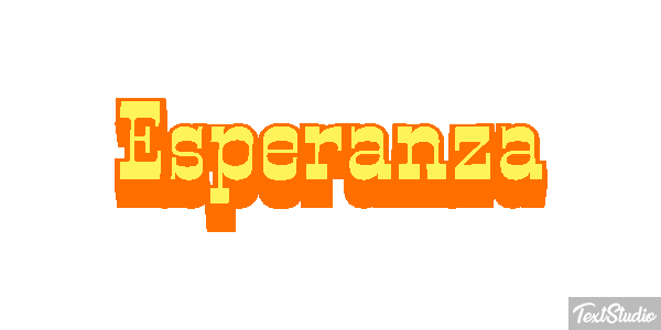 Esperanza Efecto de texto