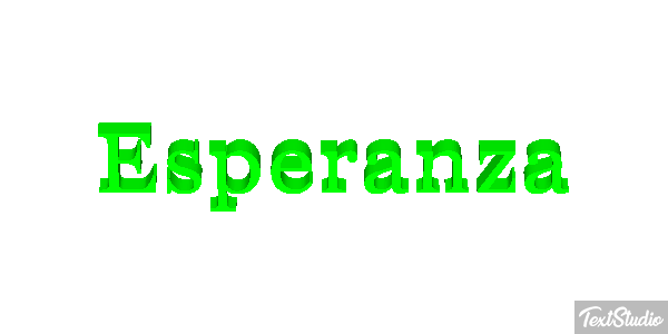 Esperanza Efecto de texto