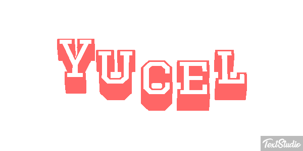 Yücel Efecto de texto