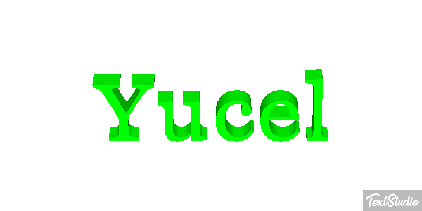 Yücel Efecto de texto