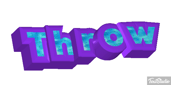 Throw Word Animated GIF Logo Designs