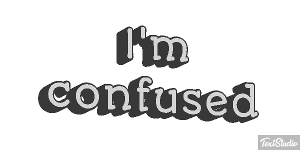 I'm Confused Text effect