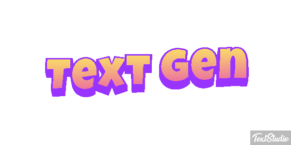 Text Gen Text effect