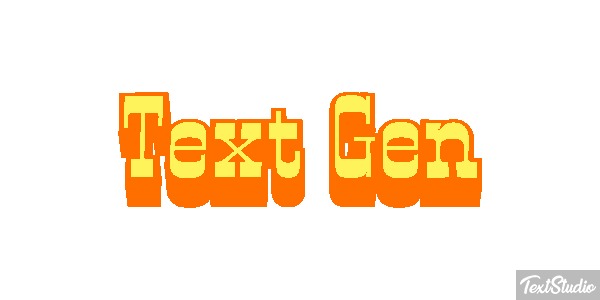 Text Gen Text effect