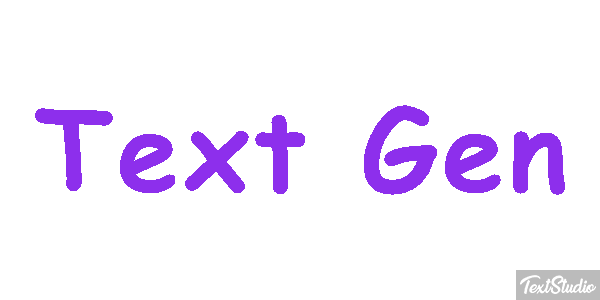 Text Gen Text effect