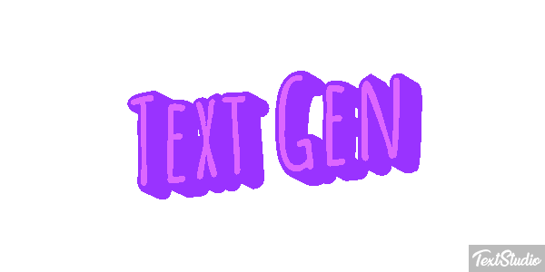 Text Gen Text effect