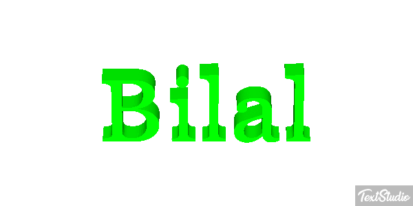 Bilal Text effect