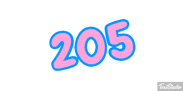 205 Effet de texte