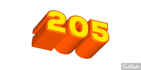 205 Effet de texte