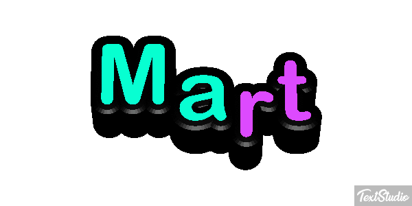 Mart Effet de texte