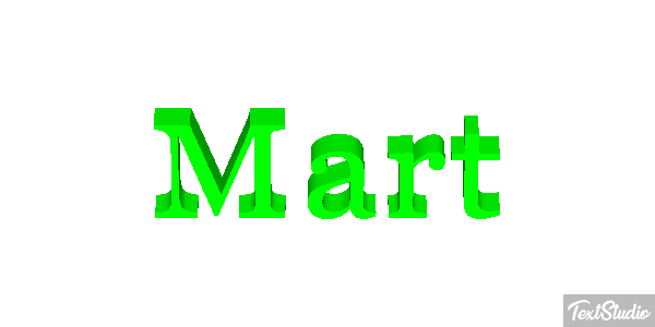 Mart Effet de texte