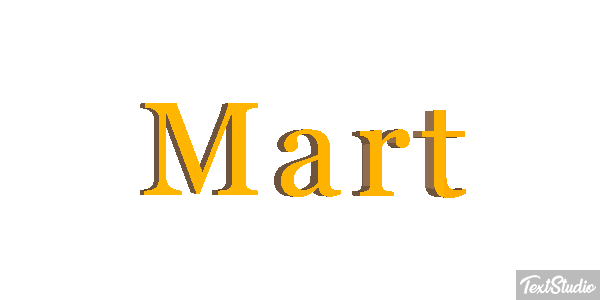 Mart Effet de texte
