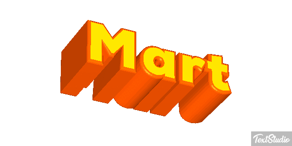Mart Effet de texte