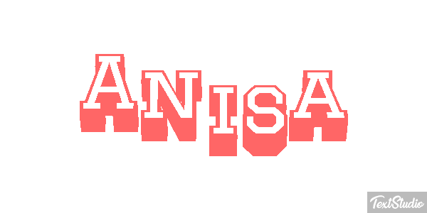 Anisa Tekst effect