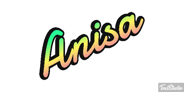 Anisa Tekst effect