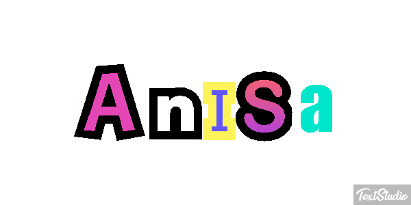 Anisa Tekst effect