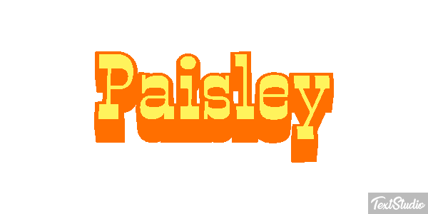Paisley Efekt tekstowy