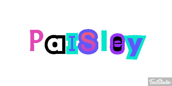 Paisley Efekt tekstowy