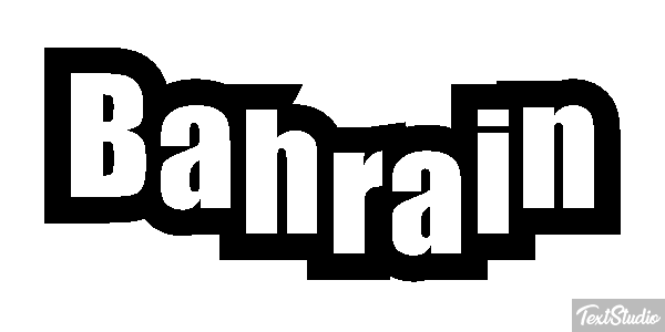 Bahrain Text effect