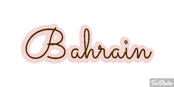 Bahrain Text effect