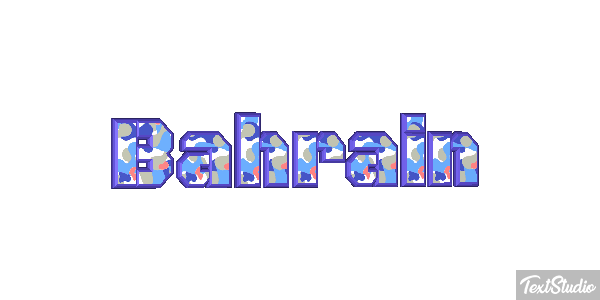 Bahrain Text effect