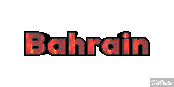 Bahrain Text effect