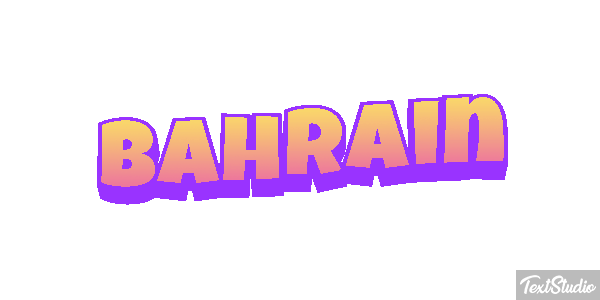 Bahrain Text effect