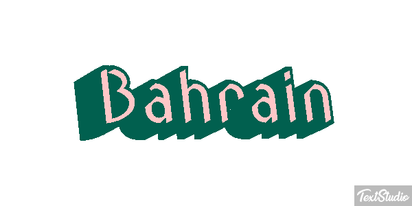Bahrain Text effect