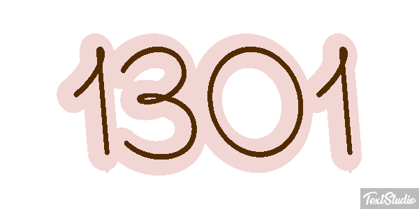 1301 Text effect