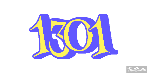 1301 Text effect