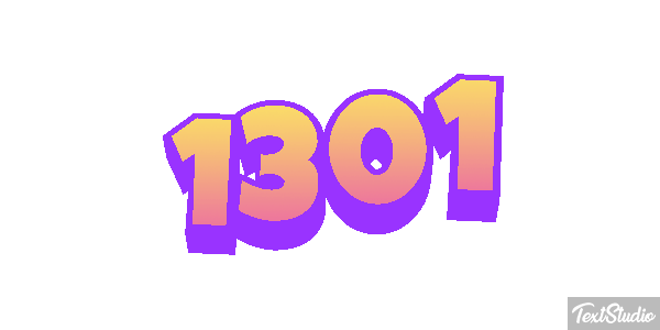1301 Text effect