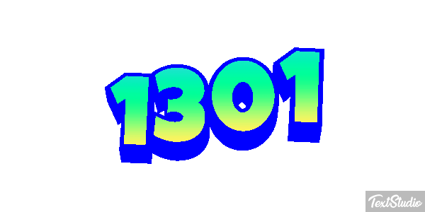 1301 Text effect