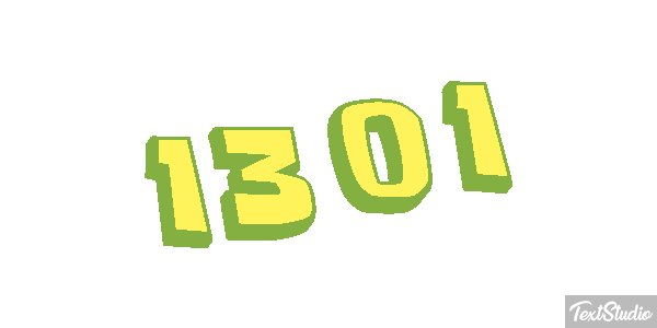 1301 Text effect