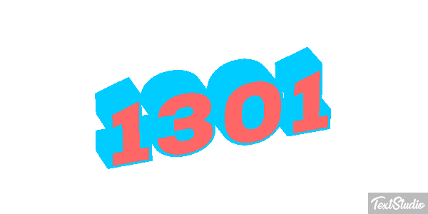 1301 Text effect