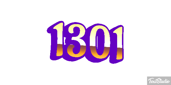 1301 Text effect