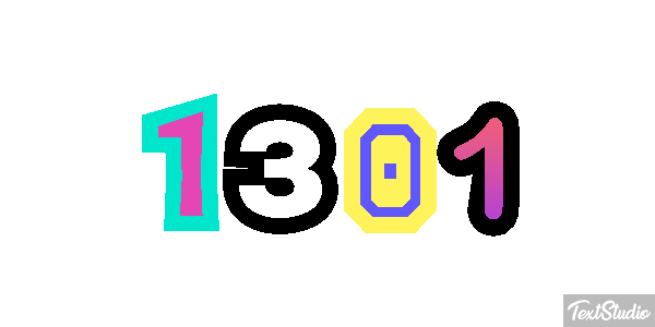1301 Text effect