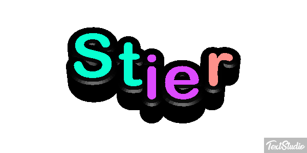 Stier Efecto de texto