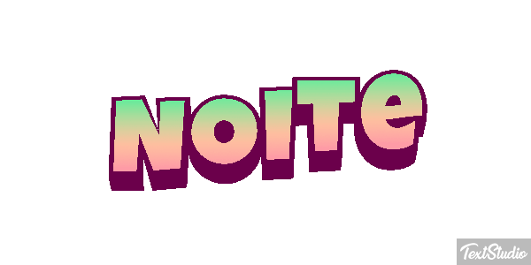 Noite Efeito do texto