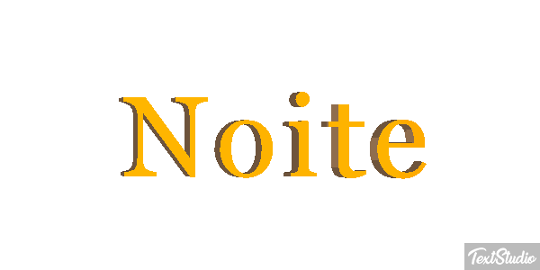 Noite Efeito do texto