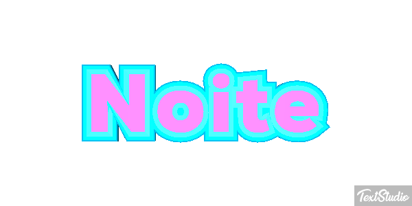 Noite Efeito do texto