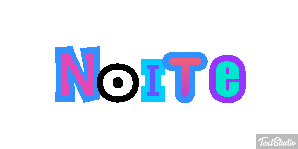 Noite Efeito do texto