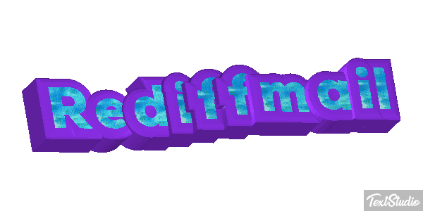 Rediffmail Text effect