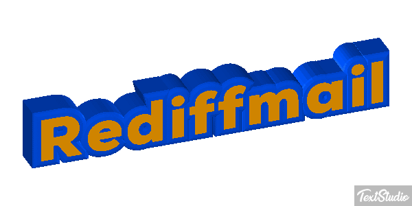 Rediffmail Text effect