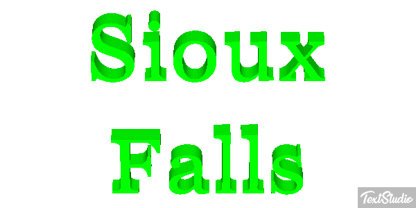 Sioux Falls Efekt tekstowy