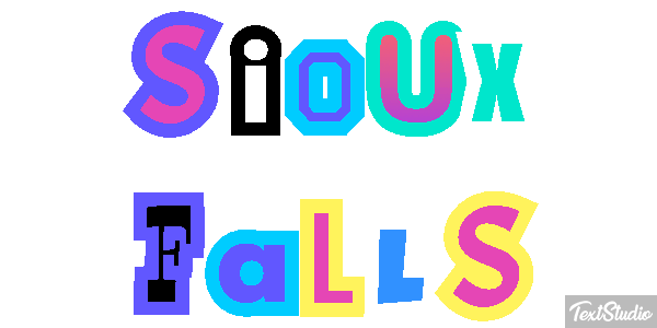 Sioux Falls Efekt tekstowy