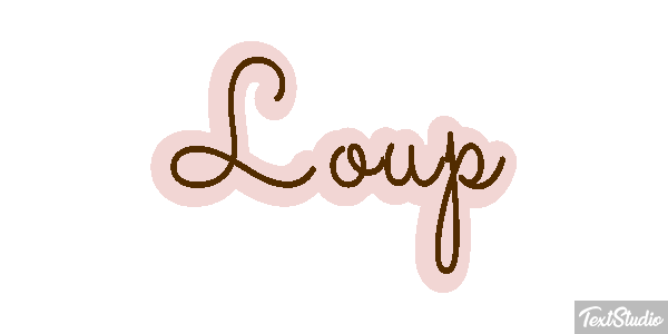 Loup Efecto de texto